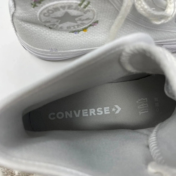 Converse Chuck Taylor All Star Lift Embroidery Hightop Platform Sneakers Sz 10.5 - Picture 16 of 16